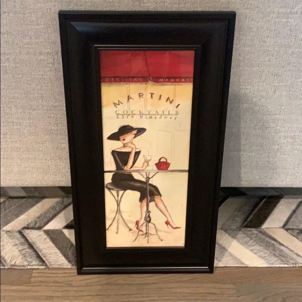 Martini Cocktails Picture Frame